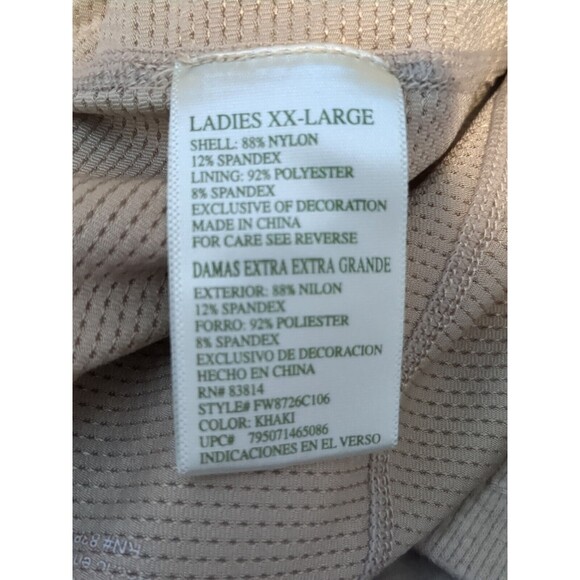 Tangerine Athletic Skirt 2X Skort Pockets Zip Brown - Picture 4 of 5